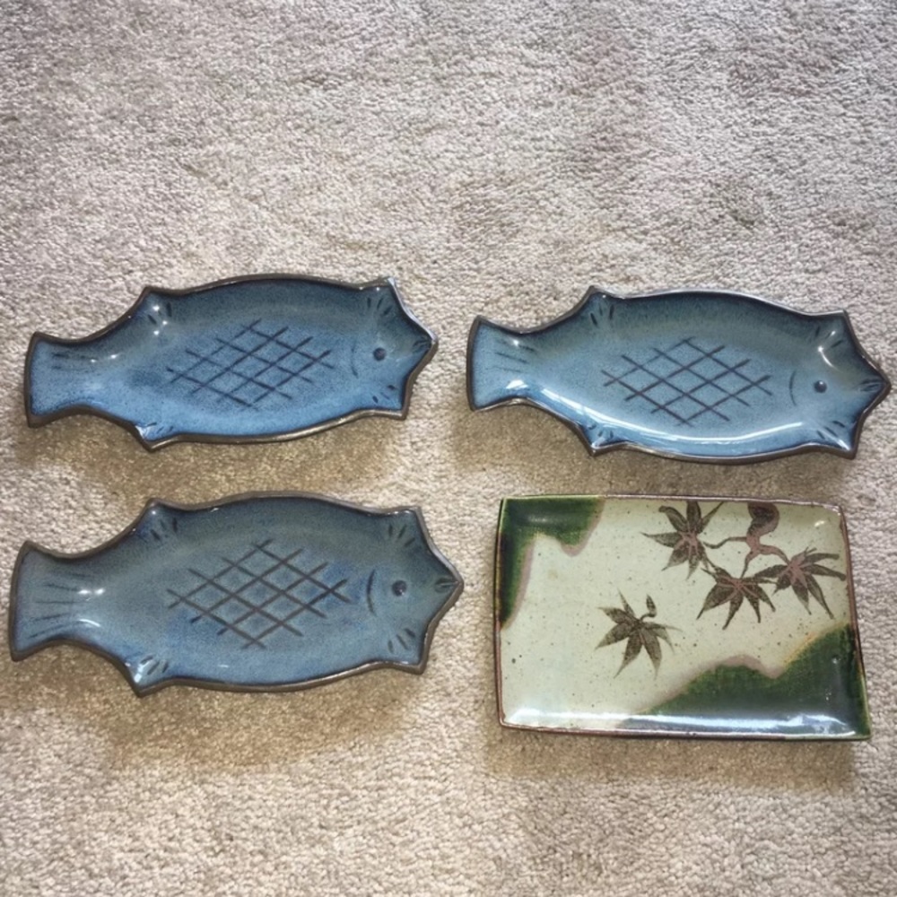 Fish Plates From Japan
